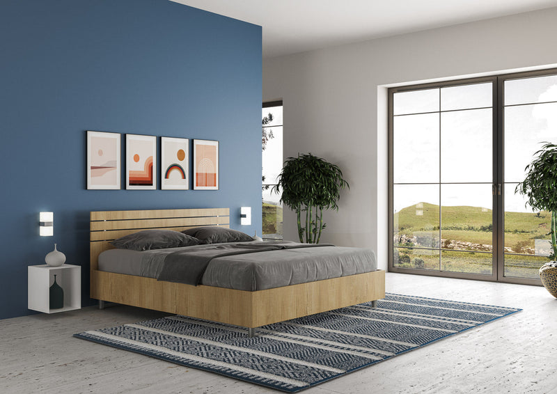 Letto Matrimoniale Testata Doghe Dritta Ankel Quercia Varie Misure