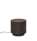 Fontana con Led Ø25x23 cm in Metallo Miki Marrone