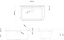 Mobile Lavatoio in PVC 55x34x85 cm 2 Ante Forlani Orazio Bianco