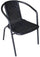 Chaise de jardin en fer noir et plastique Vorghini Contract