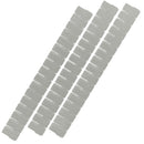 Set 3 Divisori organizer componibili per cassetti in plastica 50x435mm Grigio