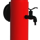 Fontana da Giardino con Rubinetto Secchiello e Tubo Flessibile a Scomparsa Sined Tritone Pro Rosso