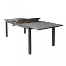 Tavolo Allungabile Pental 180/240x100x73 h cm in Alluminio Taupe