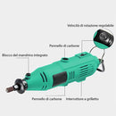 Mini Smerigliatrice Elettrica 130W Fresa Drill in Valigetta Strumento Rotativo 