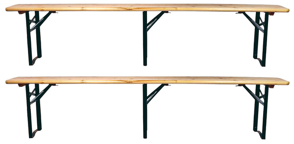 sconto Set 2 Panche Birreria 220x47x25 cm a 3 Gambe