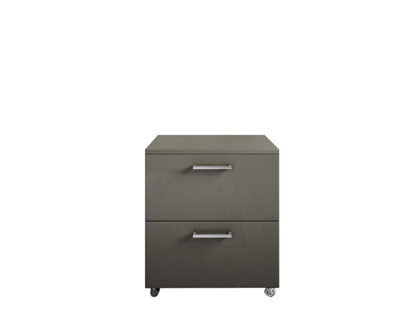 Commode Mobile 2 Tiroirs Soft Close en Bois en Mélamine 50x38x57cm TFT Samoa Grey sconto