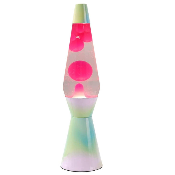 Lampe à Lave 40cm Rainbow Dream Base Couleurs Pastel Rose Magma sconto