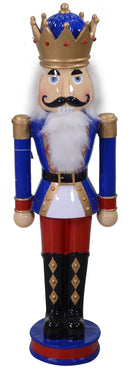 Soldatino Schiaccianoci in Resina 29x21xh94 cm Decorazione Blu