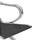 Panca per Sala d'Attesa 4 Posti in Acciaio Nero