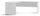 Bureau d'angle gauche 180x76x169 cm Blanc Oxyde