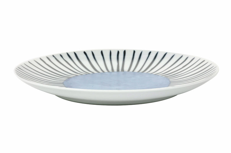 Set 6 Piatti Piani Ø27x2,5 cm in Porcellana Villa d'Este Home Tivoli Marea Rghe