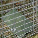 Trappola per Animali Vivi 81x26x34,5 cm in Acciaio Argento