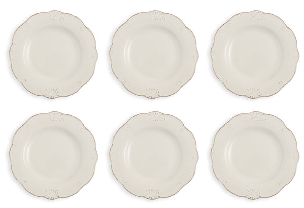 Set de 6 assiettes plates Ø27,7x3 cm en grès VdE Tivoli 1996 Duchessa Bianchi online