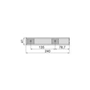 Lampada Led Ricaricabile Sensore Switch 240 mm Emuca Kaus 