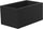 Vase rectangulaire 80x40x50 cm en résine Arkema module cassette noir