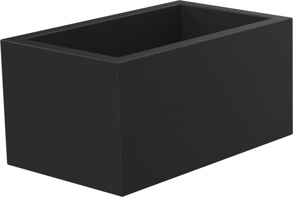 online Vase rectangulaire 80x40x50 cm en résine Arkema module cassette noir