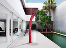 Doccia da Esterno Giardino Miscelatore e Lavapiedi Arkema Spring Fascia Inox Arancio