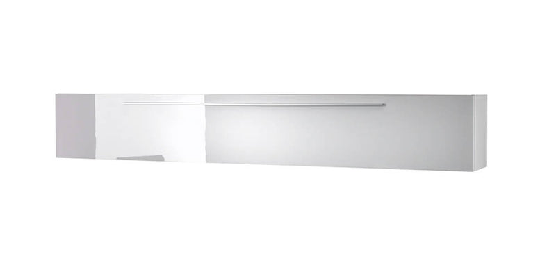 Parete Attrezzata Mobili Soggiorno 4 Mobili Sospesi in Melamina 272x36x200cm TFT Primo Bianco