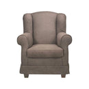 Poltrona Bergere 103x87x84 cm in tessuto tortora