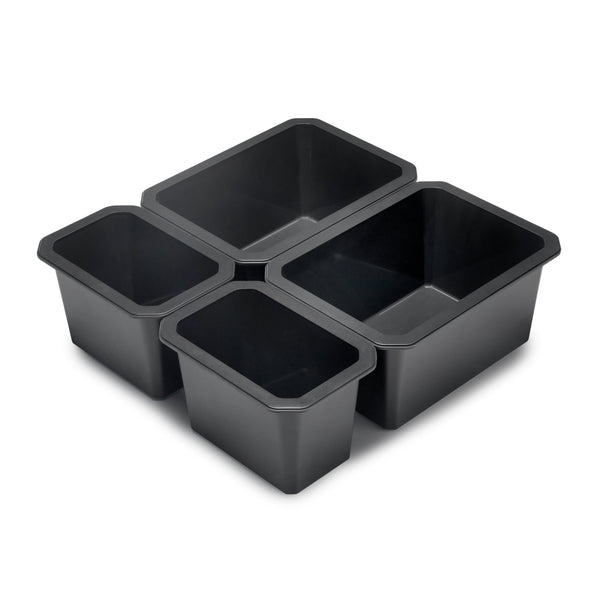 online Emuca Tidy Gris Anthracite Tiroir de Salle de Bain Organisateur Conteneurs 4 Cubes en Technplastic