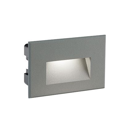 Lampe de Marqueur de Marche LED Rectangulaire Encastrable au Mur 3W 3000K Gris Sovil sconto
