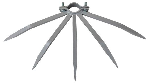 Antivol avec pointes en acier pour tuyaux de descente Tuyaux extérieurs Ø30-38 mm Argent acquista