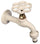 Robinet coloré pour fontaine de jardin en laiton Belfer RUB/024 ivoire