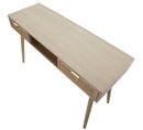 Console Paglia di Vienna 120x42x77 cm MDF e Impiallacciatura di frassino Marrone