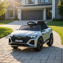 Macchina Elettrica per Bambini 12V Licenza Ufficiale Audi SQ8 E-Tron con Telecomando e Sedile Pelle Grigio