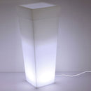 Vaso Luminoso da Giardino a LED 40x40x100 cm in Resina 5W Oak Bianco Freddo