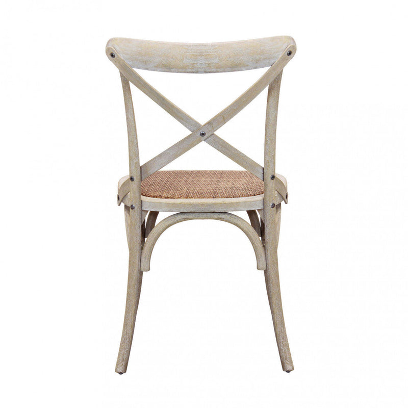 Sedia Cross 46x42x87 cm  in Legno Marrone