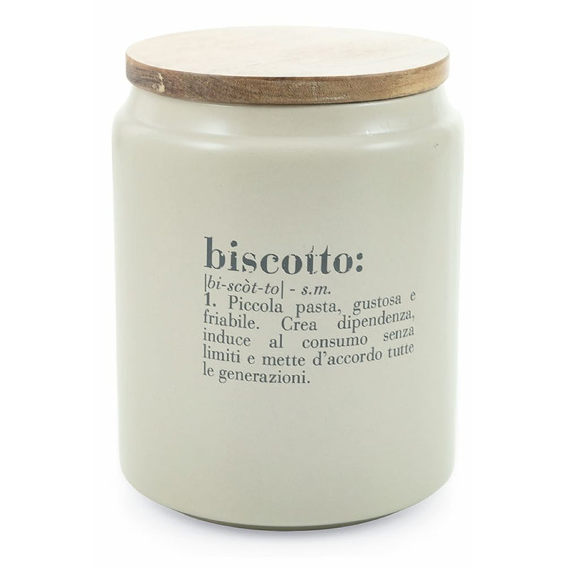 Barattolo Biscotti 1,75 Litri in Gres VdE Tivoli 1996 Grigio