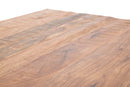 Tavolo da Caffè Yellowstone 118x70x40 cm in Legno di Acacia e Ferro Marrone e Nero