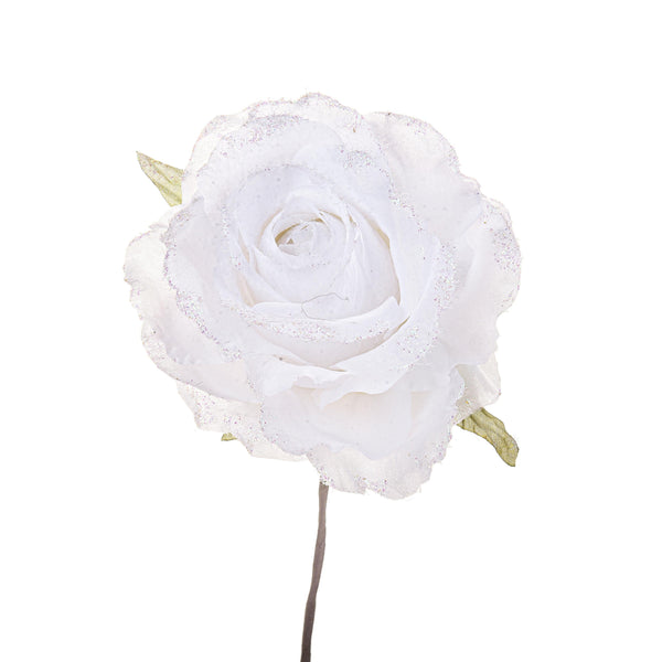 acquista Set 12 Pics Rose Ø10 cm Blanc