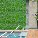 Arella Siepe Sintetica Artificiale 3x1m per Balcone e Giardino Foglie di Acero Verdi
