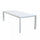 Table Extensible Houston 160/240x100x74 h cm en Aluminium Blanc