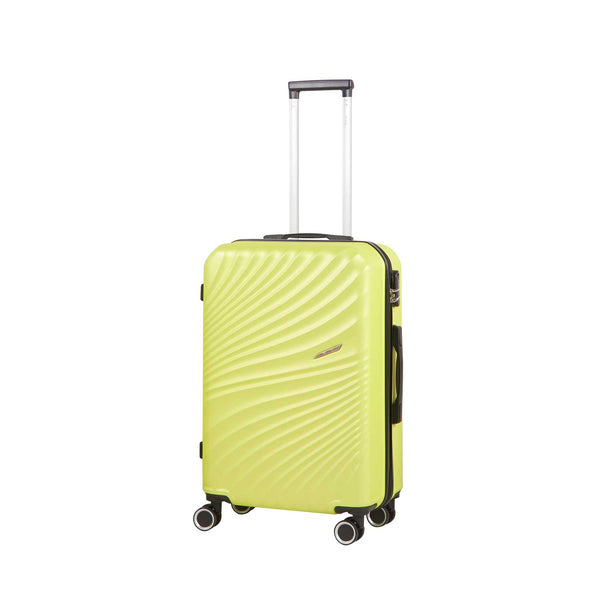 sconto Trolley Valigia Media Rigido 4 Ruote con Combinazione in ABS Ravizzoni Amalfi Verde Lime