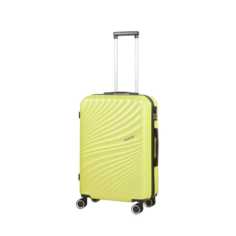 Trolley Valigia Media Rigido 4 Ruote con Combinazione in ABS Ravizzoni Amalfi Verde Lime
