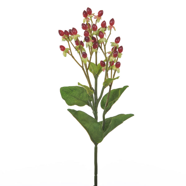 online Set 8 Fleurs Artificielles d'Hipericum Hauteur 53 cm Rouge