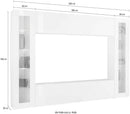 Parete Attrezzata Soggiorno 260x30x180 cm Maruska n°4 Grigio Antracite Opaco 