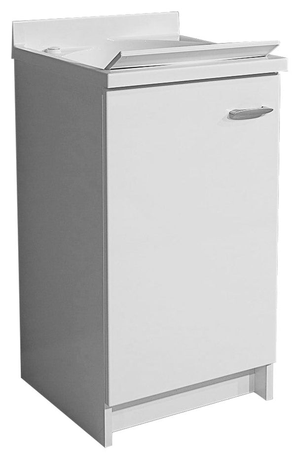sconto Armoire Sinister 45x50x85cm Porte Gauche en Thermoplastique Montegrappa Marella Blanc avec Panier