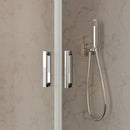 Porta Parete Doccia 2 Ante Saloon in Cristallo Trasparente 6mm H195 Bonussi Julia Varie Misure