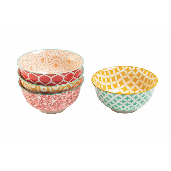 prezzo Set 4 Ciotole Ø11x5,5 cm 250 ml in Porcellana VdE Tivoli 1996 Confusion