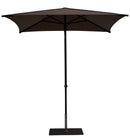 Ombrellone da Giardino 2x2 m Palo Ø38 mm in Alluminio Tessuto Dralon Acrilico Border Taupe