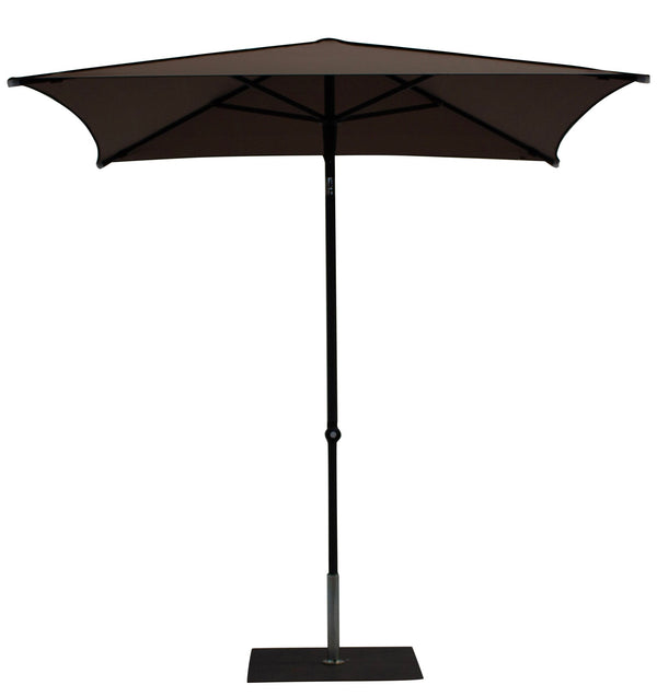 sconto Ombrellone da Giardino 2x2 m Palo Ø38 mm in Alluminio Tessuto Dralon Acrilico Border Taupe