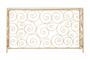 Consol Spiral 140x36x82 cm in Ferro e Marmo Oro e Bianco