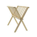 Organizer Richiudibile portariviste da terra 22x38xH33 cm in legno chiaro