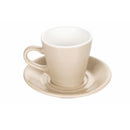 Set 6 Tazzine da Caffè con Piattino e Stand Ø6x6 cm in Gres VdE Tivoli 1996 Shades of stone