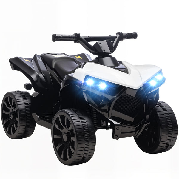Quad Elettrico per Bambini ATV con Batteria Ricaricabile 6V Fari LED e Musica Bianco sconto