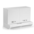 Mobile sopracappa 90x32x49H cm bianco frassinato
